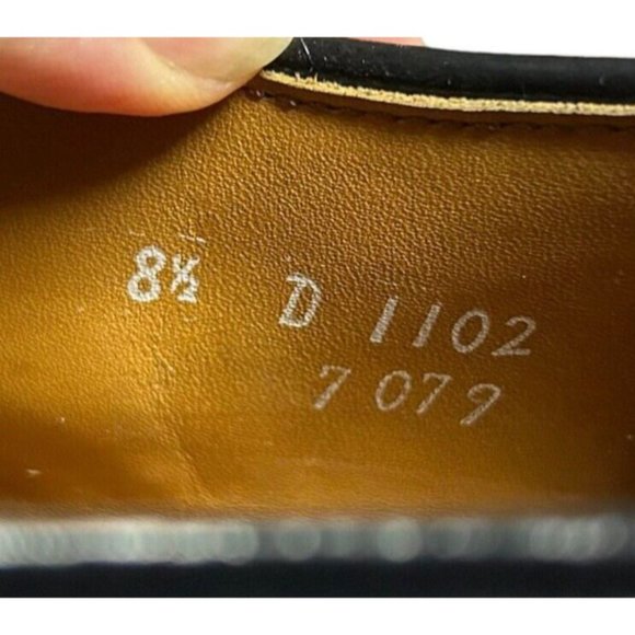 Allen Edmonds Burton Black Leather Apron Toe Derby Oxford Dress Shoes Mens 8.5 D main image 11